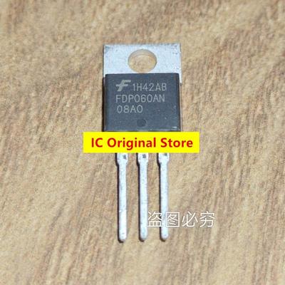 10pcs FDP060AN08AO MOS Field Effect Tube TO-220 80A 75V 060AN08 New Original Spot FDP060AN