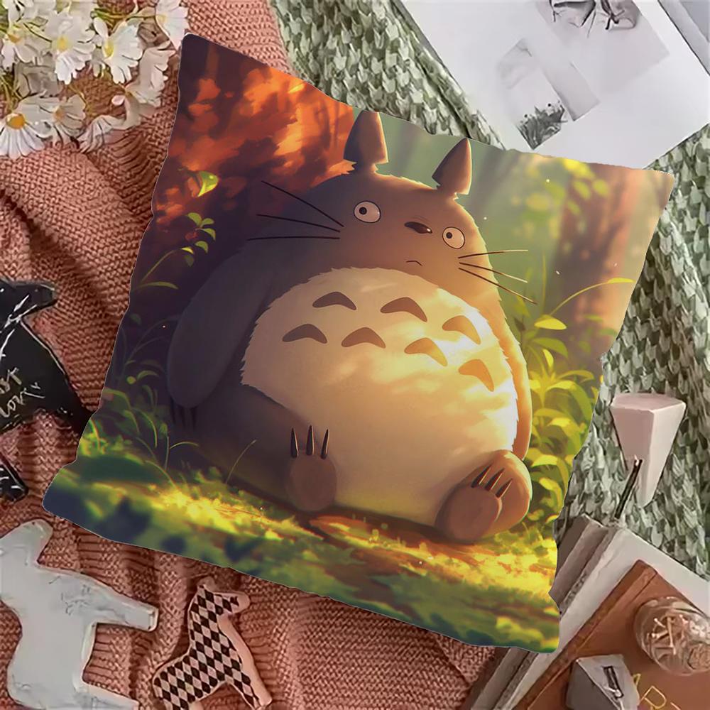 T-TOTOROS Cute  Pillow Case Pillowcase Home Sofa Cushions Car Cushions Pillowcover Office Pillowshell Pillow