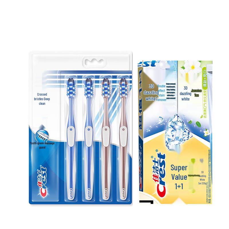 Crest Oral Care Bundle: All-in-One Toothbrush & Toothpastes