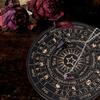 Divination Metaphysical Message Board Wooden Pendulum Board with Crystal Dowsing Pendulum Necklace Witchcrafts Supplies