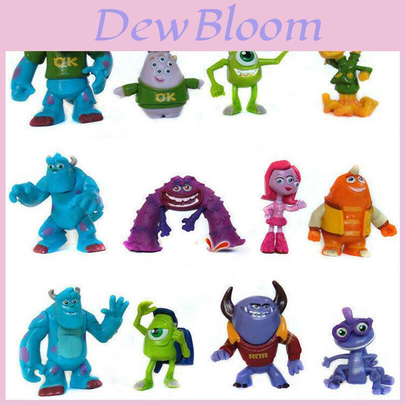 Engaging 12 Pcs Monsters University Sully Mike Anime Figurine Set For Tiny Hands And Imagination