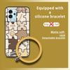 Protective Cute Phone Case For ZTE Blade V40 Pro Cartoon Soft Case Waterproof Youth Ring Anti-knock Solid Color Funny