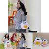 Anime Girl Plush Backpack With Cartoon Pattern For Casual Travel And School Use