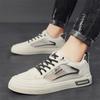Warrior Casual Lightweight Breathable Slip-Resistant Durable Low-Top Skate Shoes Men Sneaker Light-Gray WXP(WZ)-174104