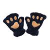 14Colors Girl Lovely Winter Warm Plush Fingerless Gloves Bear Cat Paw