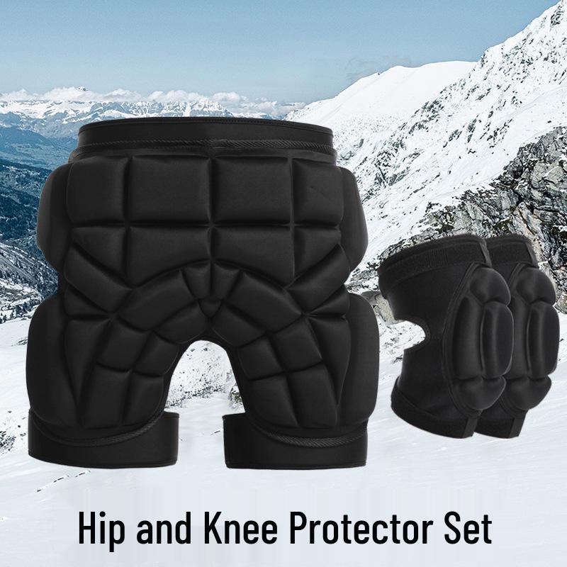 Ski & Ice Skating Protective Gear: Thickened Anti-Fall Hip, Knee & Elbow Pads for Children & Adults - Waterproof Winter Outerwear