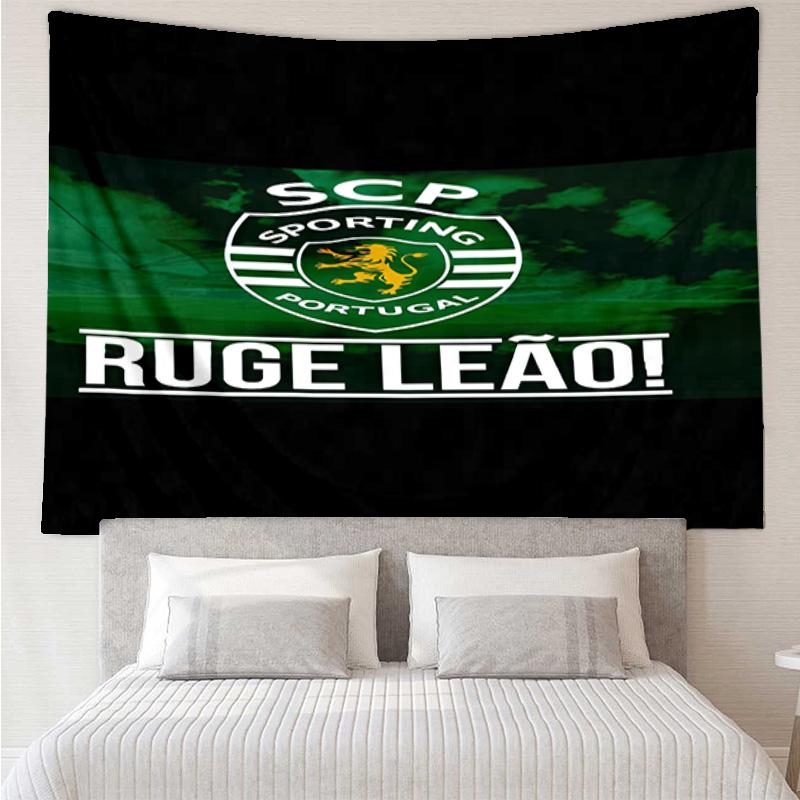 Ruge Leao Sporting Portugal's Pride Tapestry Room Decoration Wall Hanging for Living Room Bedroom, dormitory, Birthday and Christmas gifts