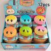 12PCS Slow Rising Steamed Bun Squishy Stress Buster Soft Simulation Baozi with Bamboo Steamer Sensory Fidget for Anxiety Relief