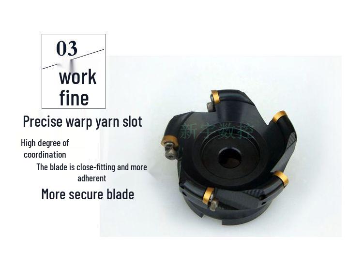CNC 5-Blade Ball Nose End Mill Cutter with EMRW Face Milling Head