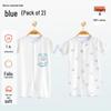 Babyprints Newborn Short Sleeve Cotton Romper 2-Pack