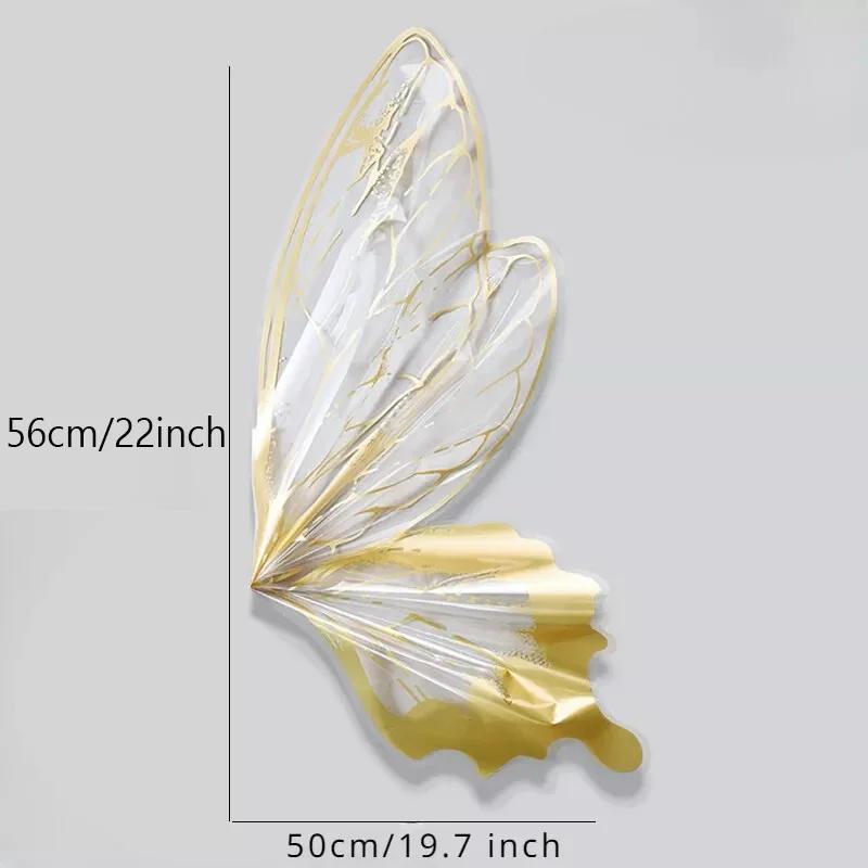 20Sets(40pcs) DIY Butterfly Bouquet Wrapping Paper Gift Packaging Wing Shaped Paper for Birthday Parties Wedding Decorations