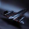MOC Blackbird SR-71 Průzkumný letoun Stavebnice Model DIY Montáž Stíhačka Dětská Hračka Chlapec Sváteční Dárek