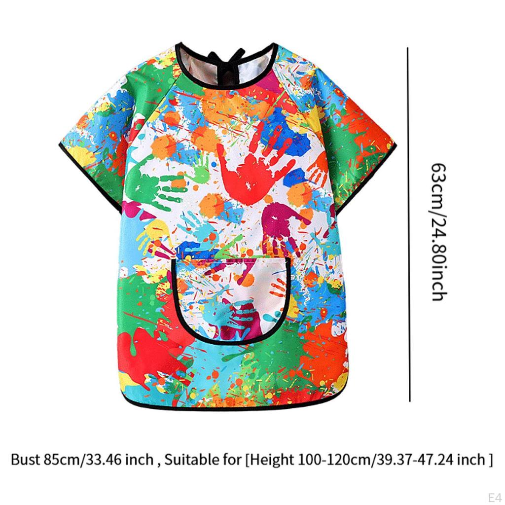 Art Smock for Kids, Children Play Apron, Soft Practical Baby Eating Bibs, Painting