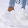 Women's Winter Leather Velvet-Lined Warm Casual Outdoor Shoes