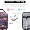 Plum Blossom Pattern Insulated Lunch Bag for Women Office Cooler Thermal Food Box Tote Portable Lunch Boxes Container