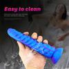 Dragon Scale Mixed Color Mini Simulation Penis Double Layer Liquid Silicone Giant Super Thick Female Sex Toys