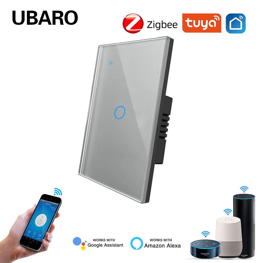 

Zigbee Smart Glass Switch: Alexa Voice & App Remote Control, Zero Fire Version, Customized Options Available