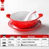 A5 Melamine Porcelain-Style Dessert Bowls: Creative Double-Ear Set for Sweets, Soup, Shaved Ice, and Snacks