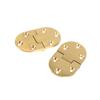 2 Pcs Durable 2-1/2"X1-1/2 Brass Butler Tray Hinge Solid Brass with Screws Flap Hinges Gold 90 Degree Flip Top Hinge Woodworking