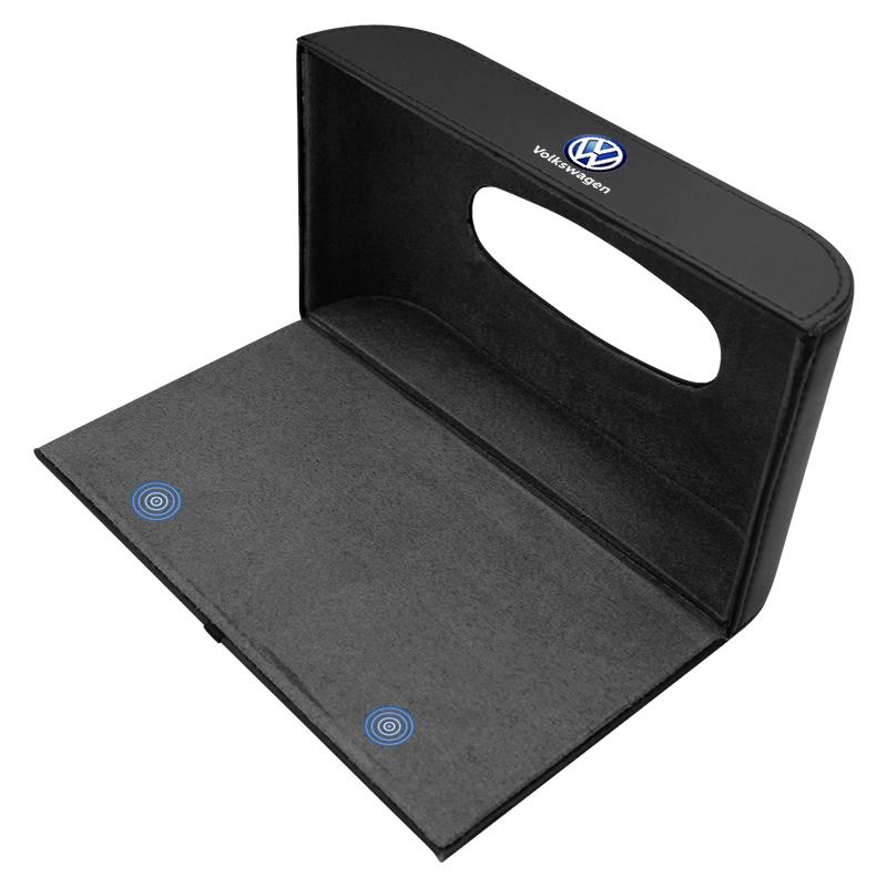 1Pcs Car Tissue Box Holder Armrest Box Storage Case Car Accessories For Volkswagen VW GOLF POLO PASSAT TIGUAN TOURAN TOUAREG JETTA GTI Scirocco CC