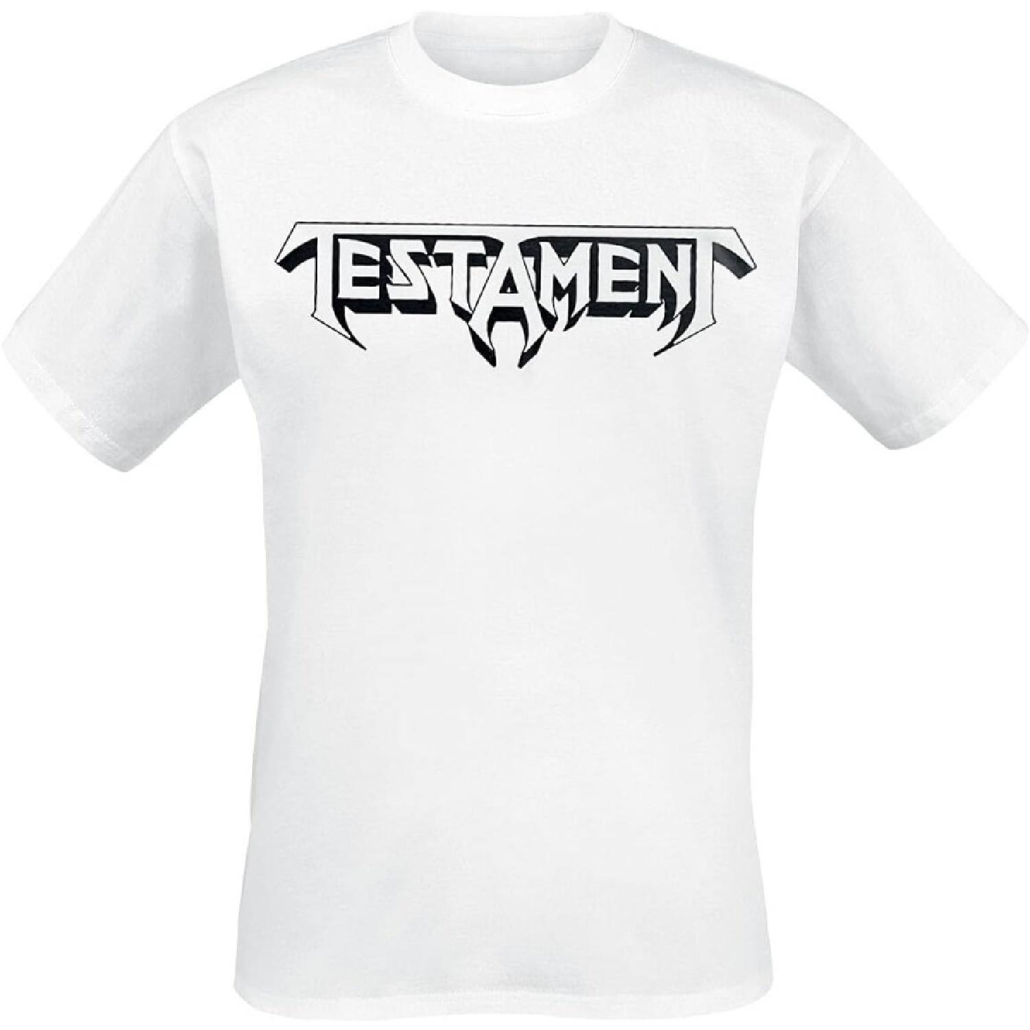 Футболка Testament Логотип трэш-группы из залива Сан-Франциско Официальная мужская Белая Размер M S белый