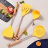 4Pcs High Quality Silicone Kitchenware Cooking Utensils Heat-resistant Spatula Turner Colander Shovel Kitchen Accessories