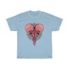 Skulls Heart Blood Henna Valentine Love Unisex Heavy Cotton Tee