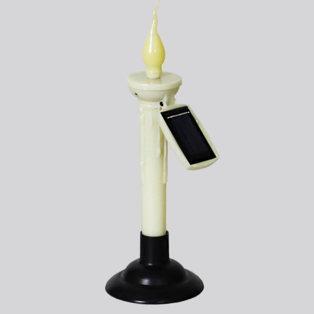 4/6pcs Halloween Solar Candle Lights 2 in 1 Ground Lamp Decorative Desktop Candle Lamp  Outdoors