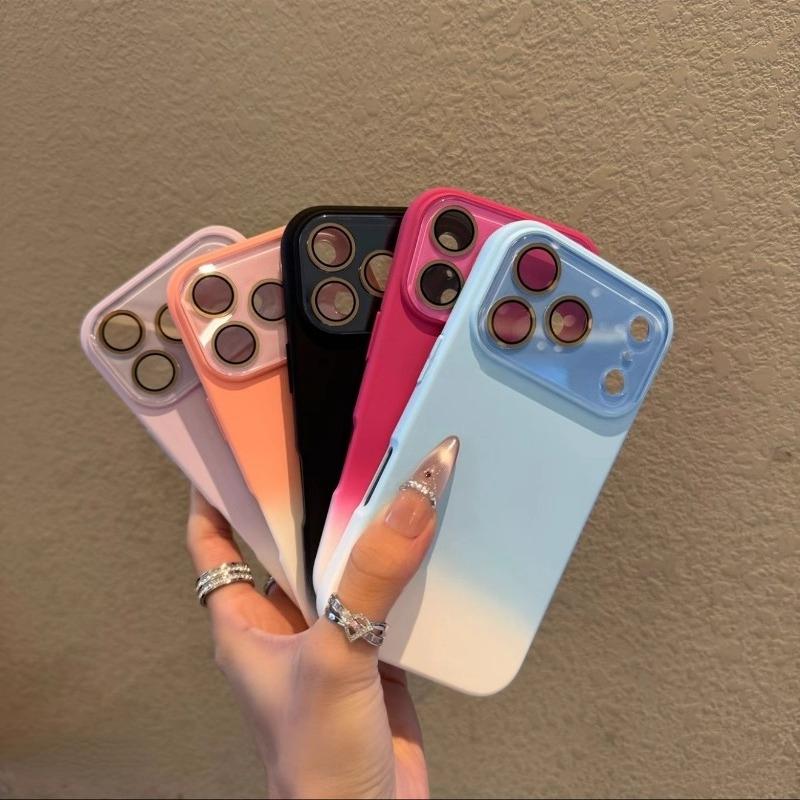 Case For iPhone 17 Pro Max Air Gradient Color Soft Liquid Silicone Anti Fingerprint Cover For iPhone 17 Shell Shockproof Bumper