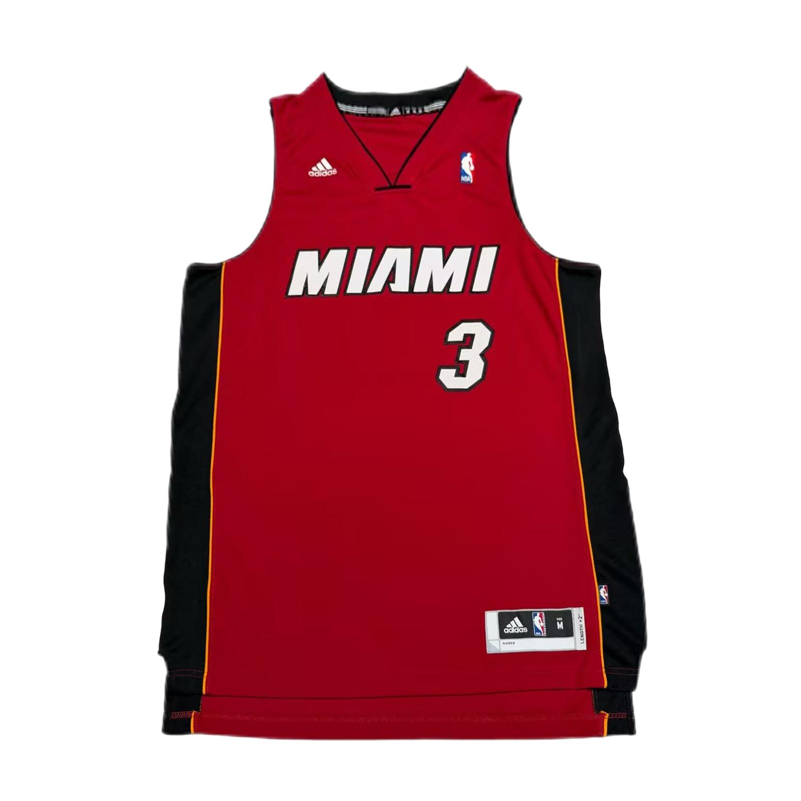

Adidas Баскетбольная майка NBA Wade Heat 3 Swingman Fan Edition с V-образным вырезом, без рукавов, унисекс, 7912A-3B6-K9549 M