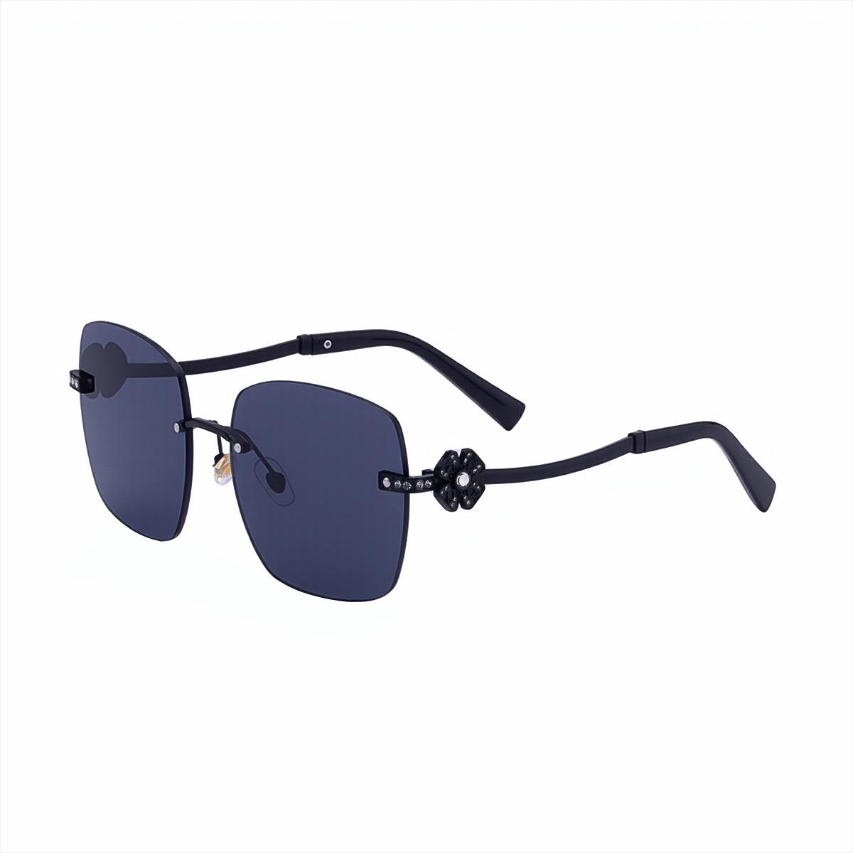 JYL TS Women s Rimless - Diamond Clover Trendy Sun-Protective DG-98308 c-4043 кадет синий