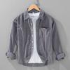 Foreign Trade Surplus Corduroy Shirt for Men, Long-Sleeve, New Spring/Autumn Style, Japanese Retro Casual Shirt, Men's Workwear Jacket