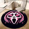 Scream Mask Chair Mat - Round Carpet for Home Decor, Office, Living Room, Bedroom, Gift Idea0273b