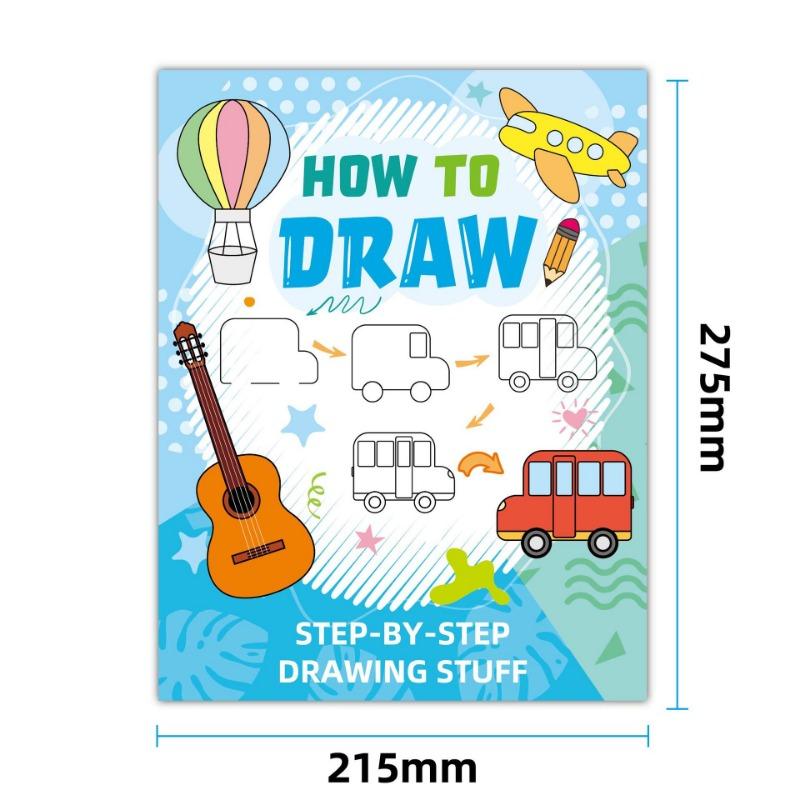 1BOOK children s stick figure cartoon graffiti step by step to learn to draw early education enlightenment fun coloring painting book
