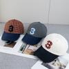 Korean Ig Style Plaid Embroidered Baseball Cap With Adjustable Fit For Casual Wear