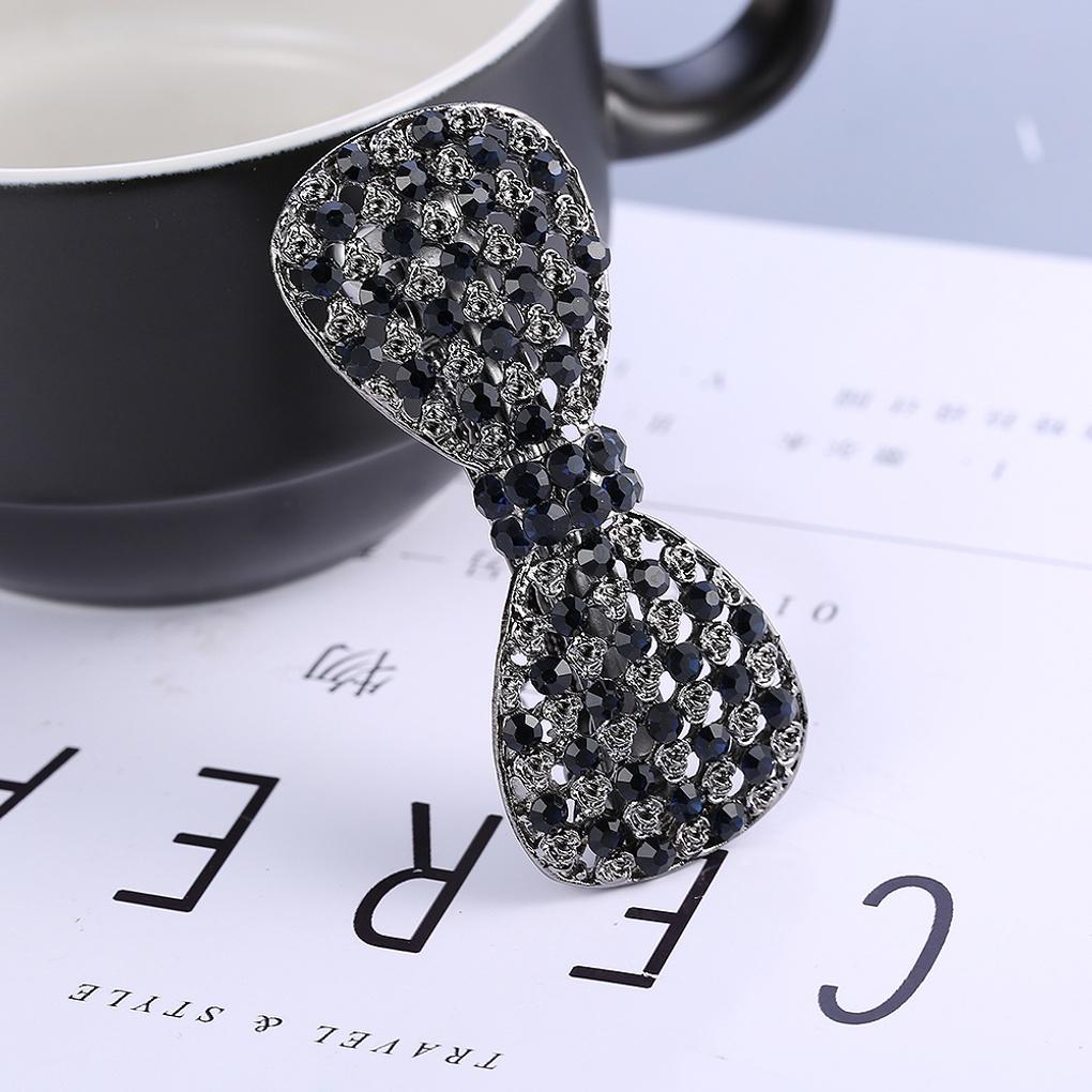 Damen Tinkerbell Schleife Haarnadel Zirkonia Dekoration Punkt Nadel Haarnadel