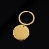 Stainless Steel Round Keychain with Laser Engraving & UV Color Printing