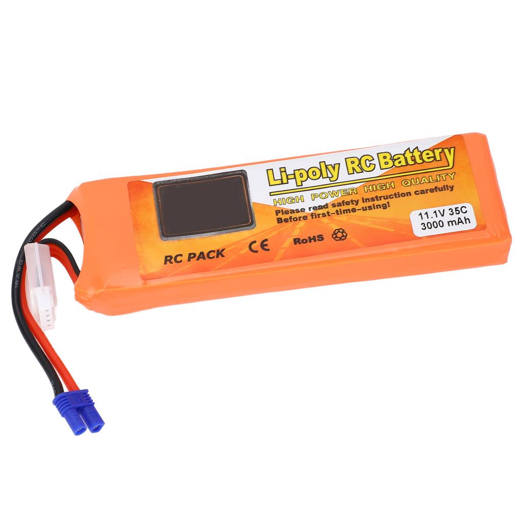 11.1V Drone Lithium Battery 3000mAh Multiple Guard Portable Replacement Battery with EC2 Connector F