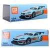 Diecast 1/24 BMW M4 GT3 GULF Alloy Car Model with Display Box Children Boy Toy Vehicle Gift Sound Light Miniature Voiture