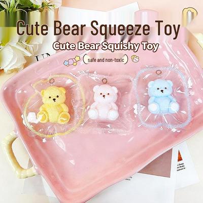 Food-Grade Silicone Mini Bear Decompression Squeeze Toy