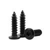 304 Stainless Steel Black Countersunk Hex Socket Self-Tapping Furniture Screw with Thin Flat Head