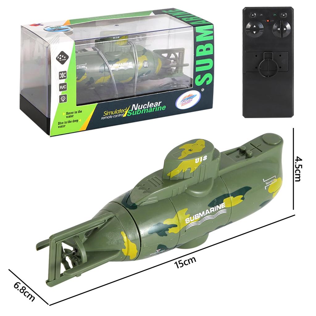 7JI RC Boat, Submarine, Remote Control Boat, Mini Boat, USB Charging, Omnidirectional Turning, Toy, Parent-Child Activities, Birthday, Christmas