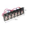 12V 24V 10A Fuse Rocker Switch Panel 6 Toggle Light Buttons Motorcycle ATV Start Racing Car Starter Accessories For Boat Truck
