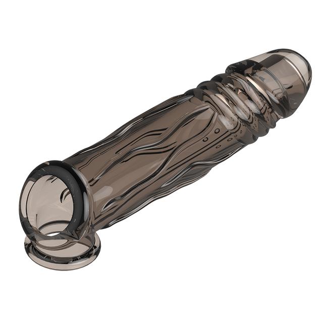 Men Reusable Condom Cock Sleeve Extender Ejaculation Delay Sexy Toys Penis Ring Penise Enlargement Sleeve for Penis Condoms