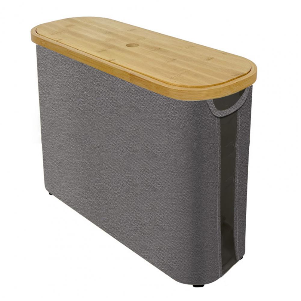 

Toilet Paper Organizer Storage Holder Bathroom Toilet Paper Storage Basket Organizer with Lid Dustproof Capacity for Bathroom сірий