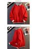2024 Men's Autumn/Winter Loose Knit Sweater with Shirt Collar, Plus Velvet Two-Piece Look