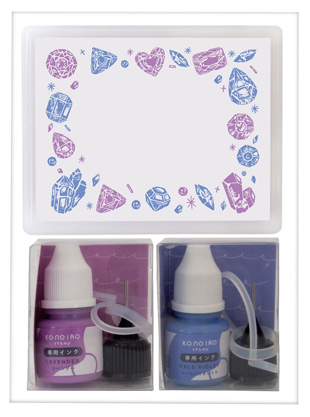 

Kodomo no Kao Konoiro Штемпельные чернила Бледный набор, Бижу/Лаванда и Фиолетовый, 1806-006