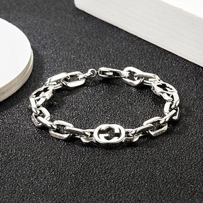 European And American Popular Brand 925 Sterling Silver Bracelet Letter Bracelet Fashion Men And Women Couple Bracelet