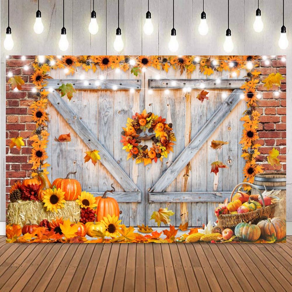 Herbst Herbst Ahornblätter Fotografie Kulisse Kinderparty Glitzer Straße Ernte Kürbis Wald Dekor Hintergrund Requisiten12