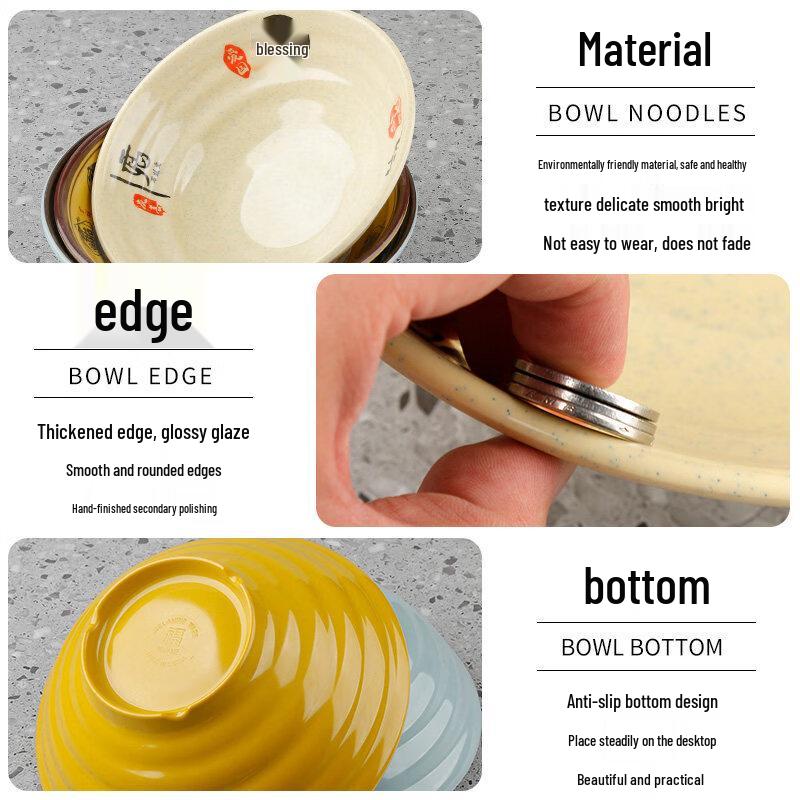 A5 Melamine Commercial Noodle and Soup Bowl